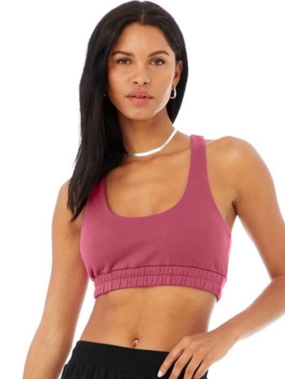 Alo Yoga Scoop Neck Sweatshirt Bra